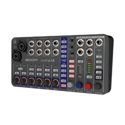 デジタルミキサー/MTR 32bitフロート対応、10chミキサー&マルチトラックレコーダー LiveTrak L6-株式会社ズーム