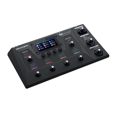 Bass Effects DIモデル搭載、タッチ操作対応のベース用マルチエフェクツ・プロセッサ B6-株式会社ズーム