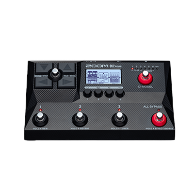 Bass Effects DIモデル&マルチレイヤーIR搭載、ベースエフェクツ&アンプエミュレータ B2 FOUR-株式会社ズーム