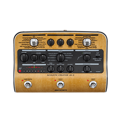 Acoustic Pedals アコースティック・リモデリング搭載、DI機能付きプリアンプペダル AC-3-株式会社ズーム