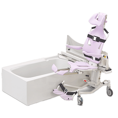 電動リフト付きシャワーキャリー-ケアボット株式会社