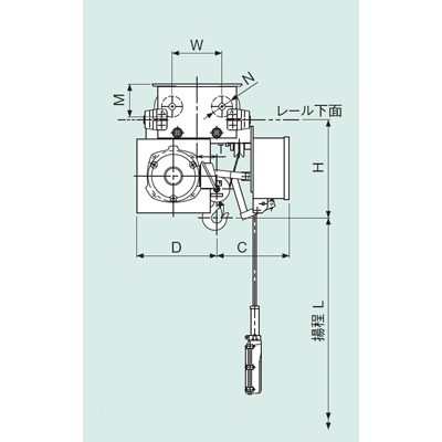 R形ホイストシリーズ ローヘッド形 ・電動横行-株式会社神内電機製作所