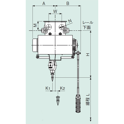 R形インバータホイスト 電動横行・ 普通形インバータ-株式会社神内電機製作所
