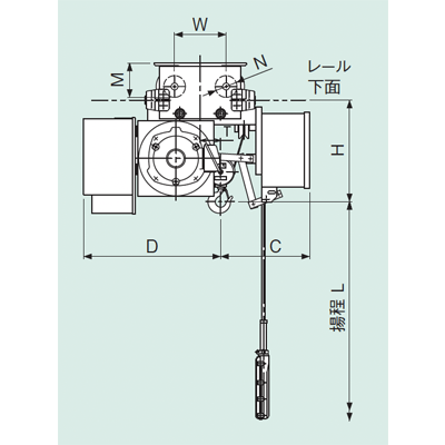 R形インバータホイスト 電動横行・ローヘッド形インバータ-株式会社神内電機製作所