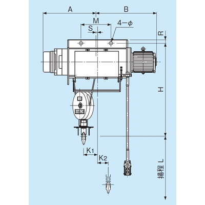 S形ホイストシリーズ 普通形・懸垂-株式会社神内電機製作所