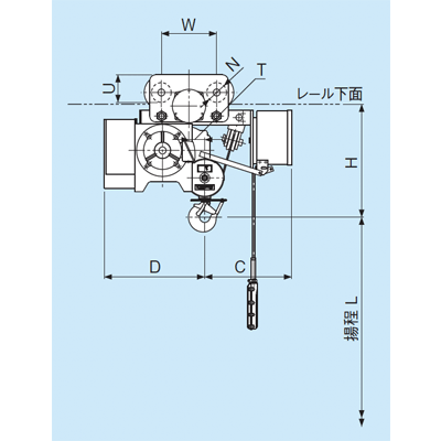 S形インバータホイスト ローヘッド形インバータ・電動横行-株式会社神内電機製作所