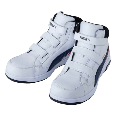 安全靴・作業靴 静電気帯電防止靴 (静電靴) PUMA SAFETY 63.204.0 Airtwist 2.0 White Mid H&L-株式会社たまゆら