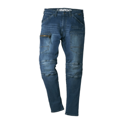 作業着 デニム作業着・作業服 ズボン タカヤ商事 [秋冬]GCA600シリーズ デニムカーゴ GCA612-株式会社たまゆら