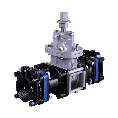 SMS仕切弁 両受形 (継手一体型ダクタイル鋳鉄弁)-角田鉄工株式会社