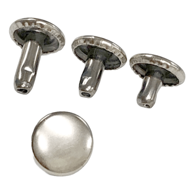 大カシメ 両面 シルバー 1,000個セット-二宮金属株式会社