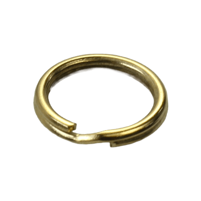 カン類 (丸・角・リュック・移動・三角カン) ダブルリング ゴールド 8mm Wring-1x8G-二宮金属株式会社