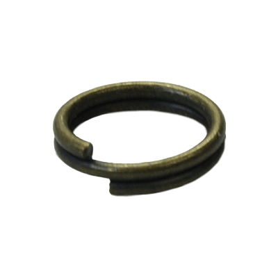 カン類 (丸・角・リュック・移動・三角カン) ダブルリング アンティーク 8mm Wring-1x8AT-二宮金属株式会社