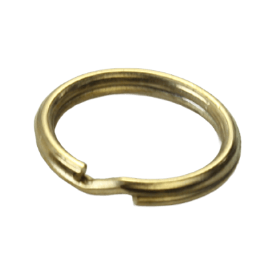 カン類 (丸・角・リュック・移動・三角カン) ダブルリング ゴールド 10mm Wring-1x10G-二宮金属株式会社