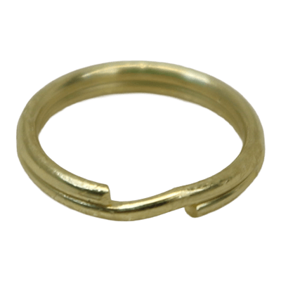 カン類 (丸・角・リュック・移動・三角カン) ダブルリング 真鍮 (BZ) メッキ 10mm Wring-1x10G-二宮金属株式会社