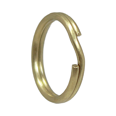 カン類 (丸・角・リュック・移動・三角カン) ダブルリング BPメッキ 10mm Wring-1x10BP-二宮金属株式会社