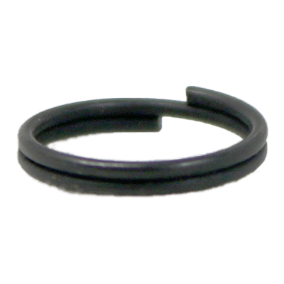 カン類 (丸・角・リュック・移動・三角カン) ダブルリング ダールブラック 12mm Wring-1x12-二宮金属株式会社