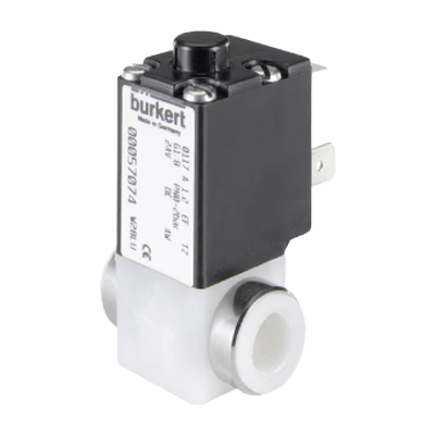 高耐食電磁弁 タイプ 0117 - 分離ダイヤフラム付き2/2方プランジャ型ソレノイドバルブ-ビュルケルトジャパン株式会社