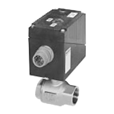 比例電動弁 ボールバルブ タイプ 2664 - 電動アクチュエータ付き2/2方ボールバルブ-ビュルケルトジャパン株式会社