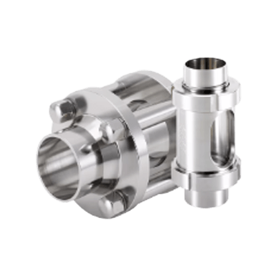 BBS Hygienic Fittings タイプ BBS-3F - 溶接端およびクランプ連結部付き直線ゲージガラス-ビュルケルトジャパン株式会社