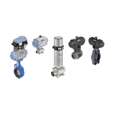 ボールバルブ タイプ 8805 - 空気圧式ロータリドライブ付きボールバルブ / バタフライバルブ-ビュルケルトジャパン株式会社