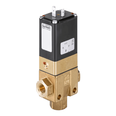 汎用電磁弁・3方弁 タイプ 6430 - サーボ制御式3/2方弁ピストンバルブ-ビュルケルトジャパン株式会社