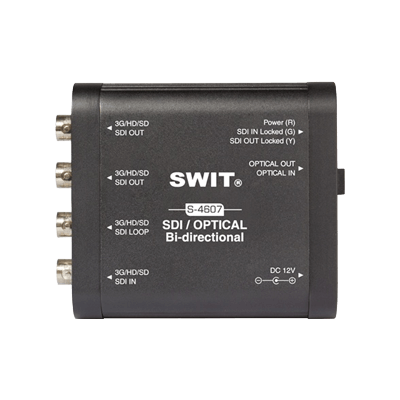 双方向SDI/Opticalコンバーター S-4607-ブロードデザイン株式会社