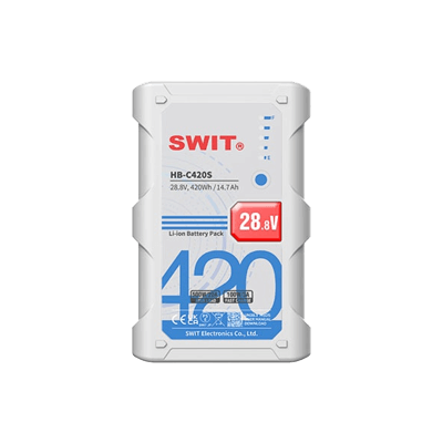 500W高負荷420Wh大容量Vマウントバッテリー HB-C420S-ブロードデザイン株式会社