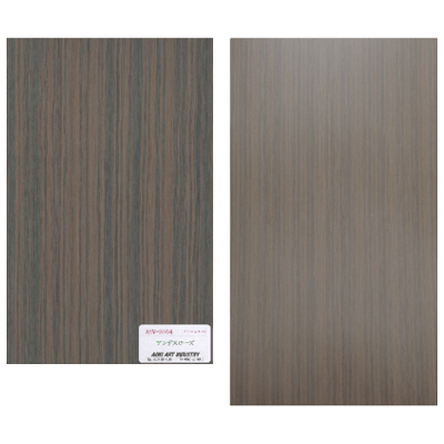 環境に優しい工芸突き板化粧材 AEWパネル アンデスローズ AEW- 2504-アオキアート工業株式会社