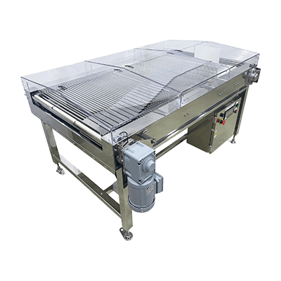 スライド式振分コンベヤ防水タイプ SLS-WA-マルヤス機械株式会社