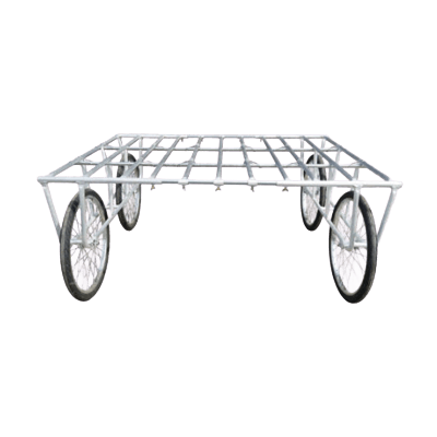 アルミ野菜収穫台車大型固定式 OU-01-有限会社託麻車輌工業