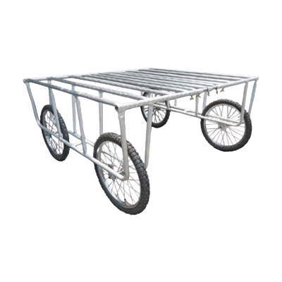アルミ野菜収穫台車中型固定式 OU-02-有限会社託麻車輌工業