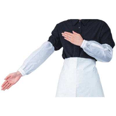 腕カバー ポリエステル・EVA腕カバー ポリエステルタック付き腕カバー A-24-株式会社ホワイトマックス