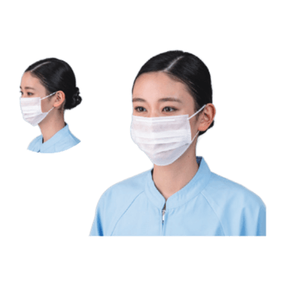 1PLY2PLYマスク 2PLY 耳掛けマスク (平ゴム) FM-203F-株式会社ホワイトマックス