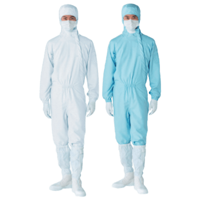 ユニフォーム クリーンルームウエア FX122C (フード一体ツナギ服)-株式会社ホワイトマックス