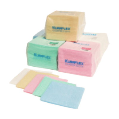 タオル クラフレックス カウンタークロス モノデュア (厚手不織布衛生ふきん) ハーフサイズ XNI-1500-40PWN-株式会社ホワイトマックス