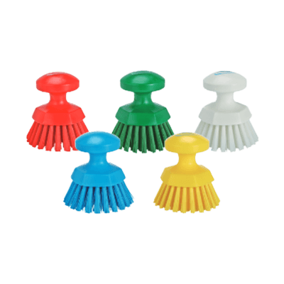 清掃用品 作業台 ・ まな板ブラシ 作業台・まな板の洗浄 ハンドブラシ (丸) 3885-株式会社ホワイトマックス