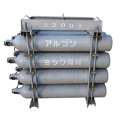 産業用高圧ガス アルゴンカードル 20本組 (Ar)-有限会社ミツワ熔材