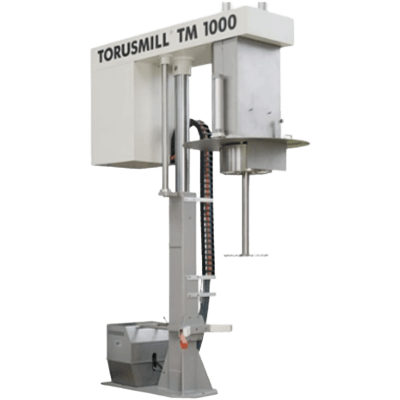 2in1：生産用 縦型分散機 (ディゾルバー) ／バスケットミル トーラスミル (TORUSMILL®) TM-1000-英弘精機株式会社