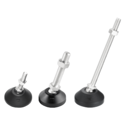 産業用ハードウェア スイベルアジャスター (ナイロン) DK (S) -04series- (M12)-Asmith Manufacturing Company