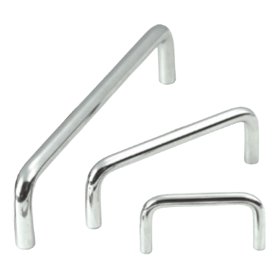 産業用ハードウェア パイプ取手 ET series (雌ねじ) -鋼材 (ブライトクローム)-Asmith Manufacturing Company