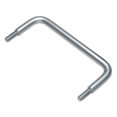 産業用ハードウェア パイプ取手 ET-3608100W (雄ねじ/鋼材-ブライトクローム)-Asmith Manufacturing Company