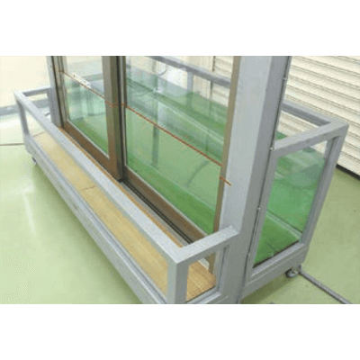 ハンドルひとつで自動ドアが防水ドアに早変わり 防水自動ドア アルティマ 片引き-豊和工業株式会社