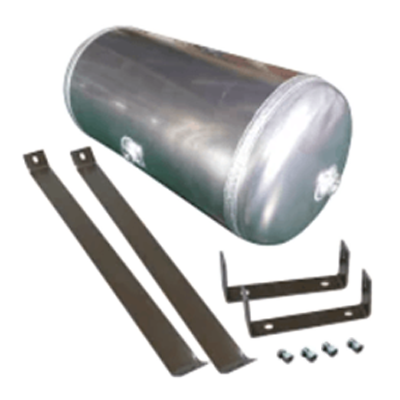 アルミ製エアータンク10リットル (3ポート) (バンド式ブラケットセット) A1952001BR-第一プレス工業株式会社