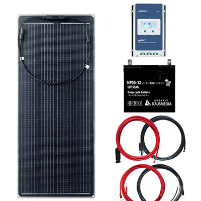ソーラー充電セット 太陽光発電 バッテリーセット MPPT チャージコントローラー-株式会社カウスメディア