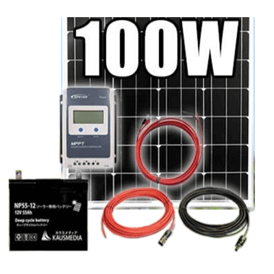 ソーラー充電セット 単結晶 太陽光発電 ソーラーバッテリーセット MPPT-株式会社カウスメディア