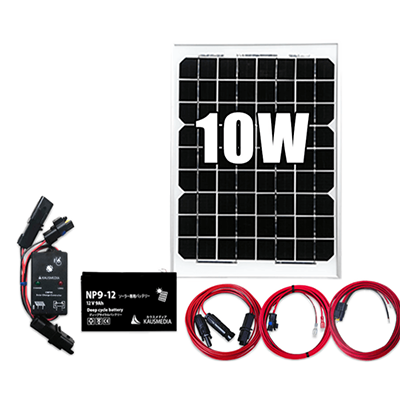 ソーラー充電セット 太陽光発電 電気柵用バッテリーセット PWM チャージコントローラー-株式会社カウスメディア