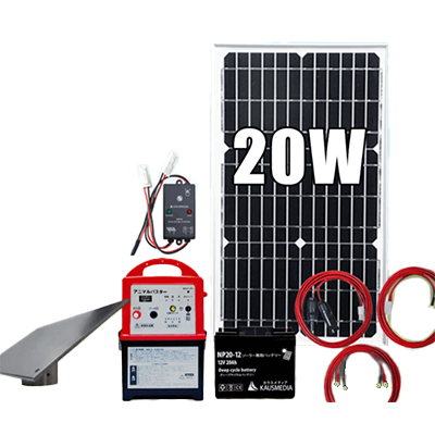 電気柵・外部機器用セット 太陽光発電 電気柵付バッテリーセット PWM チャージコントローラー-株式会社カウスメディア