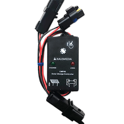 10A以下 ソーラーチャージコントローラー 防水コネクター付 5A CMP-05W-株式会社カウスメディア