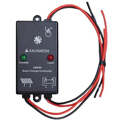 10A以下 ソーラーチャージコントローラー ケーブル付 5A CMP-05-株式会社カウスメディア