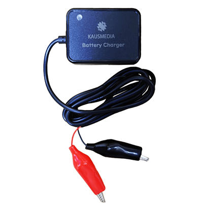 バッテリー充電器 12Vバッテリー用 1A ミノムシクリップ-株式会社カウスメディア